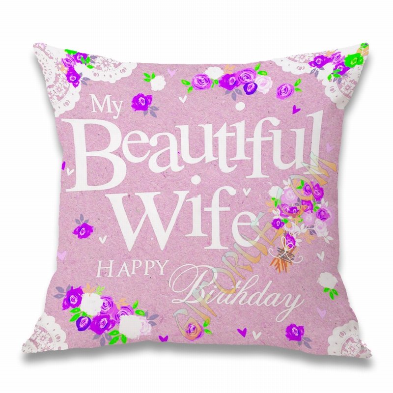 Custom Cotton Photo Pillow Decorative Personalized Gift 18x18 In - Click Image to Close