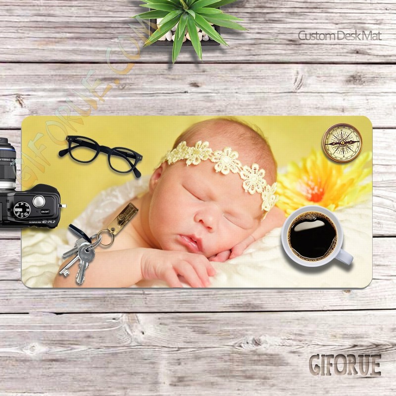 Custom Desk Pad Add Your Own Picture Collage Decor Cool Gift - Click Image to Close