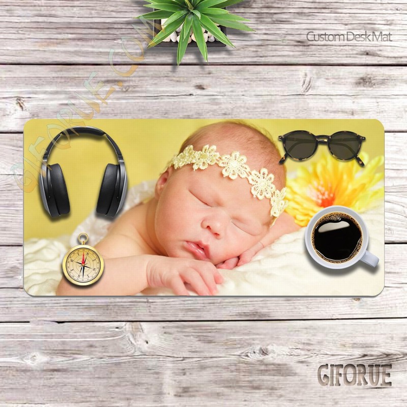 Custom Desk Pad Add Your Own Picture Collage Decor Cool Gift - Click Image to Close
