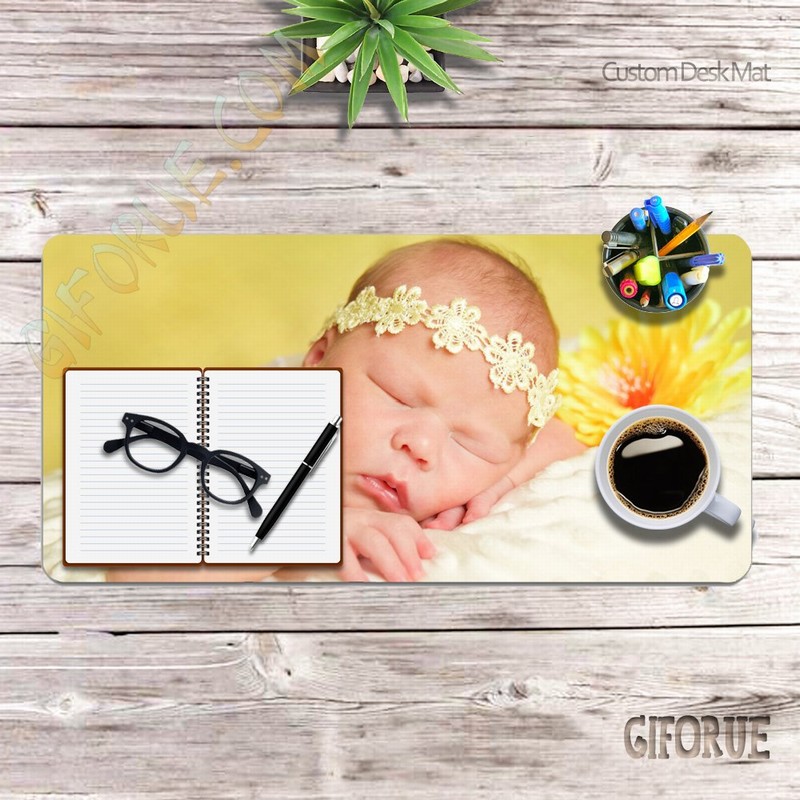 Custom Desk Pad Add Your Own Picture Collage Decor Cool Gift - Click Image to Close