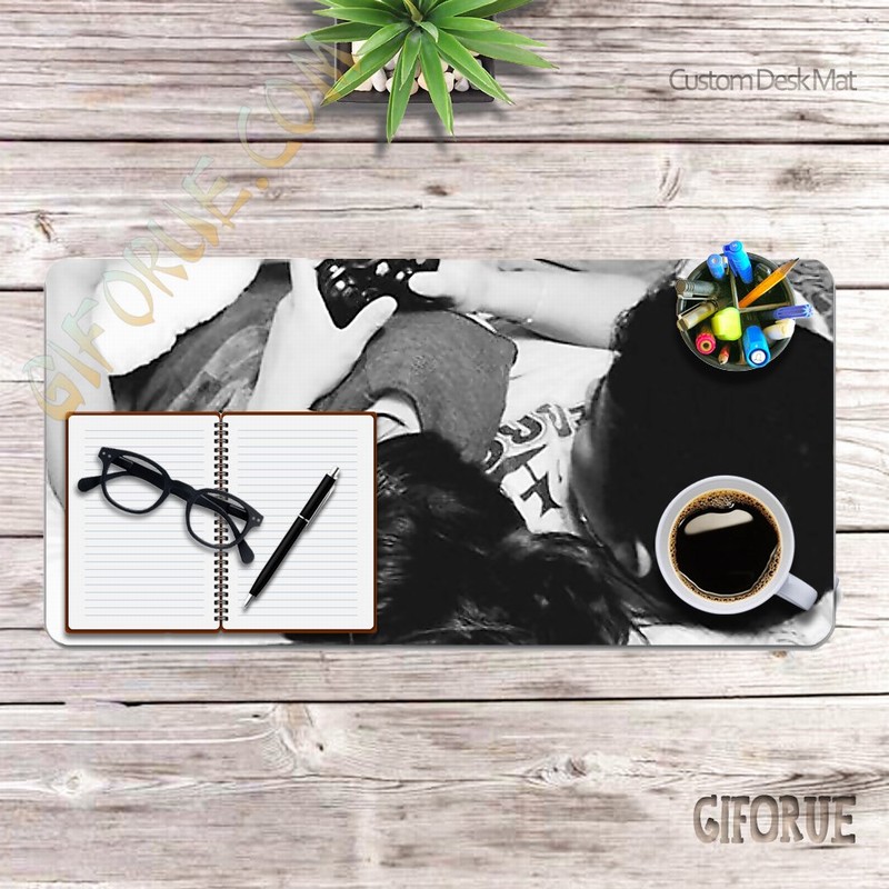 Custom Girlfriend Photo Non-Slip Desk Mat Fashion Gift - Click Image to Close