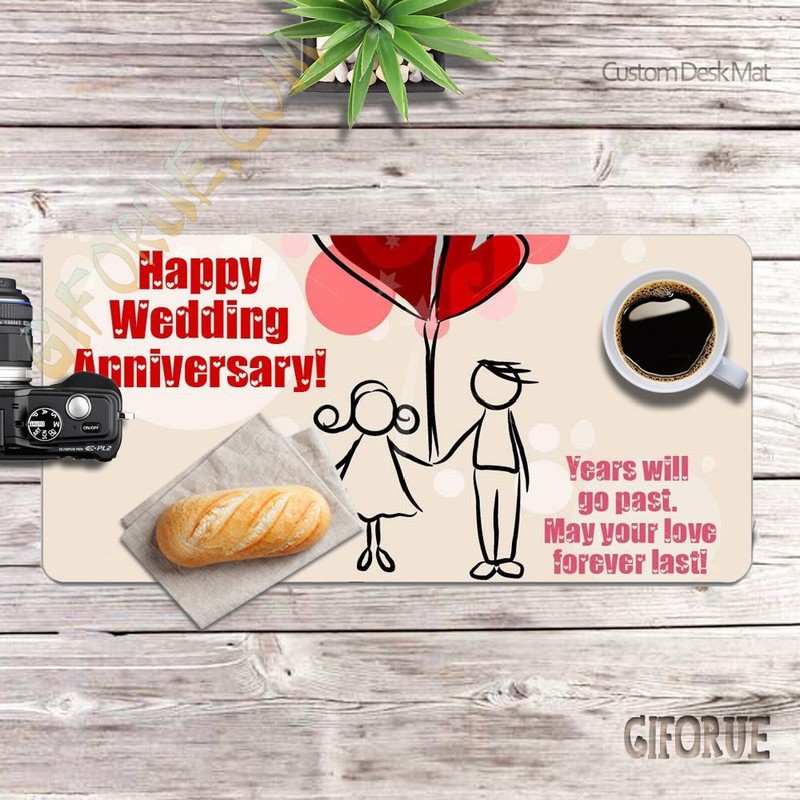 Customized Gift Useful Desk Pad Photo For Marriage Anniversary - Click Image to Close