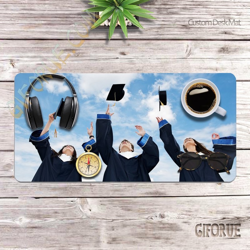 Personalized Image Waterproof Desk Mat Perfect Graduation Gift - Click Image to Close