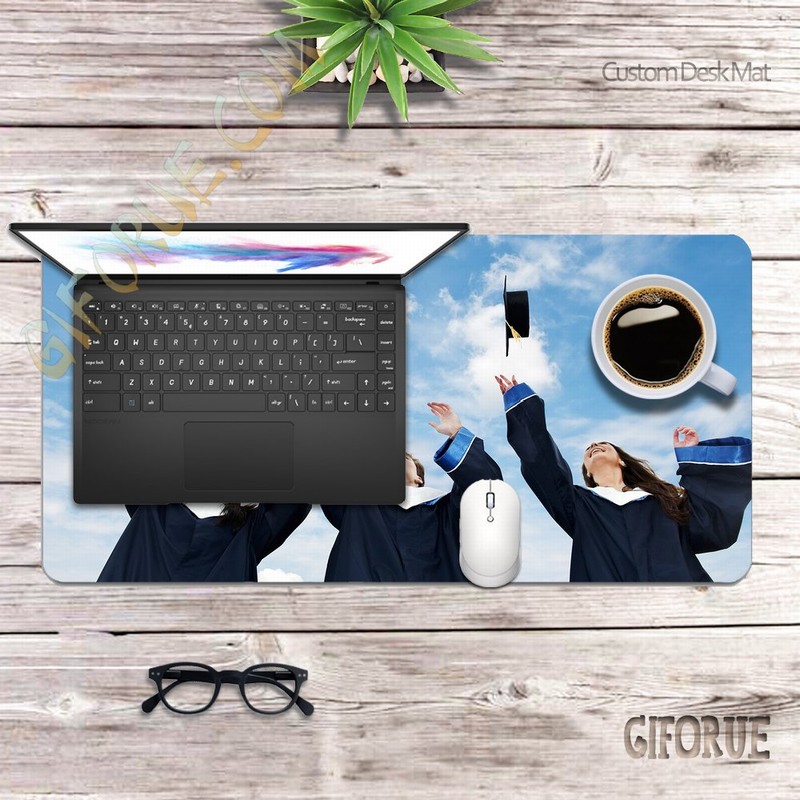 Personalized Image Waterproof Desk Mat Perfect Graduation Gift - Click Image to Close