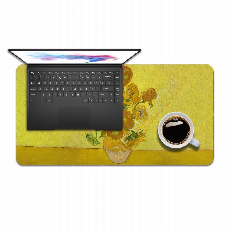 Custom-Made Desk Mat With Photo Decor Office Gift 31 X 15.5 in - Click Image to Close