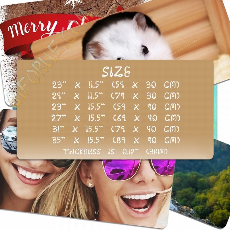 Personalised Gift Clever Laptop Pad With Photo 35 X 15.5 in - Click Image to Close