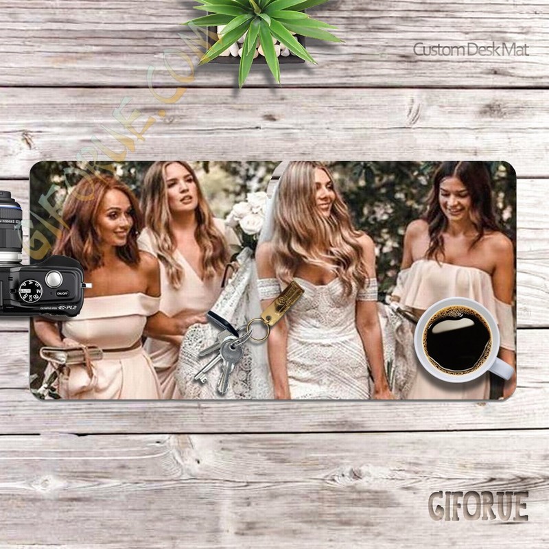 Useful Photo Gift Custom Desk Protector For Bride - Click Image to Close