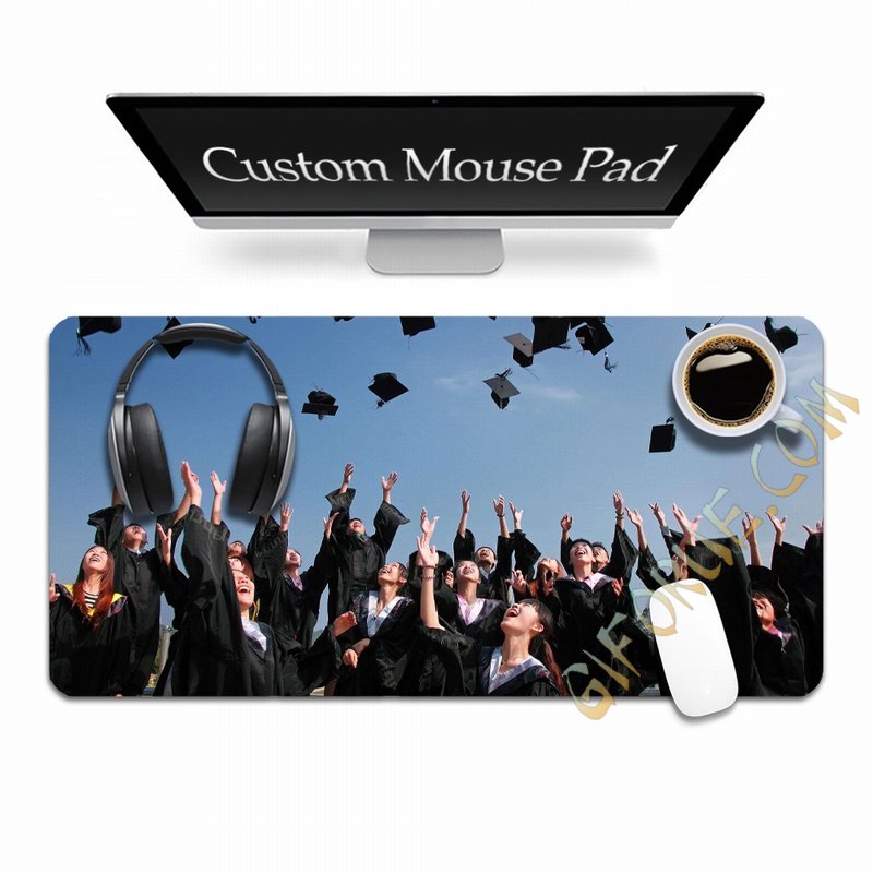 Design Your Own Photo Gift Cute Mouse Pad For Graduation - Click Image to Close