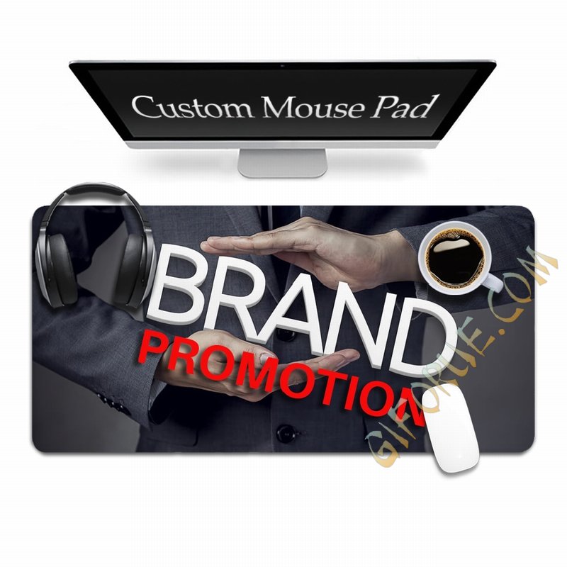 Personalised Promotion Gift Mouse Pad With Company Logo Slogan - Click Image to Close