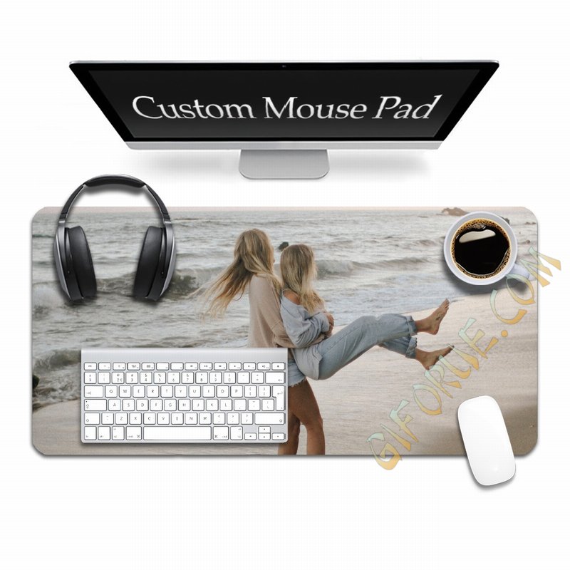 Personalized Image Mouse Pad Decoration Custom Best Friend Gift - Click Image to Close