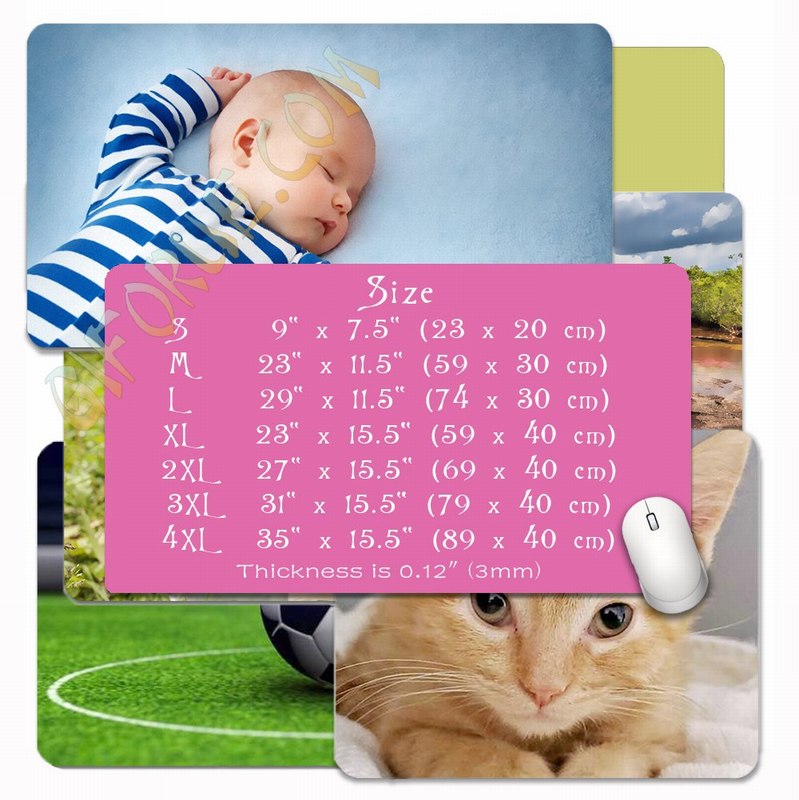 Personalized Photo Mouse Mat Coolest Customized Gift Xl - Click Image to Close