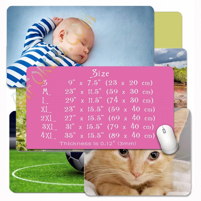 Mousepad Add Your Own Picture Photo Best Experience Gift L - Click Image to Close