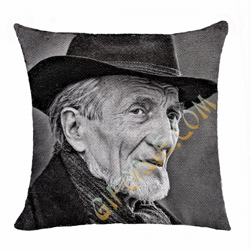 Attractive Personalized Old Men Gift Image Flip Sequin Pillow - Click Image to Close