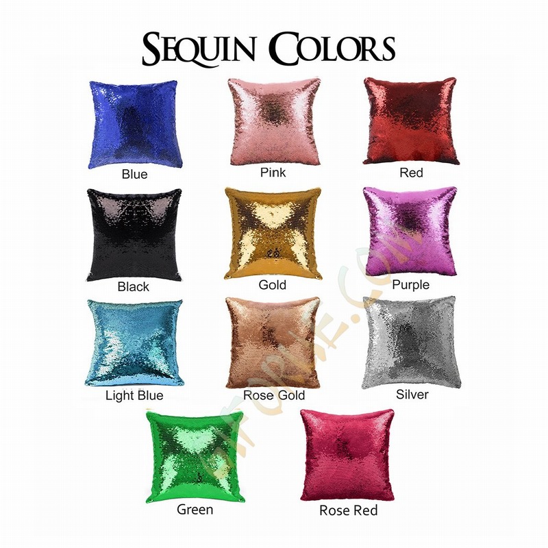 Personalized Gift Free Hide Image Text Flip Sequin Pillow Friends - Click Image to Close