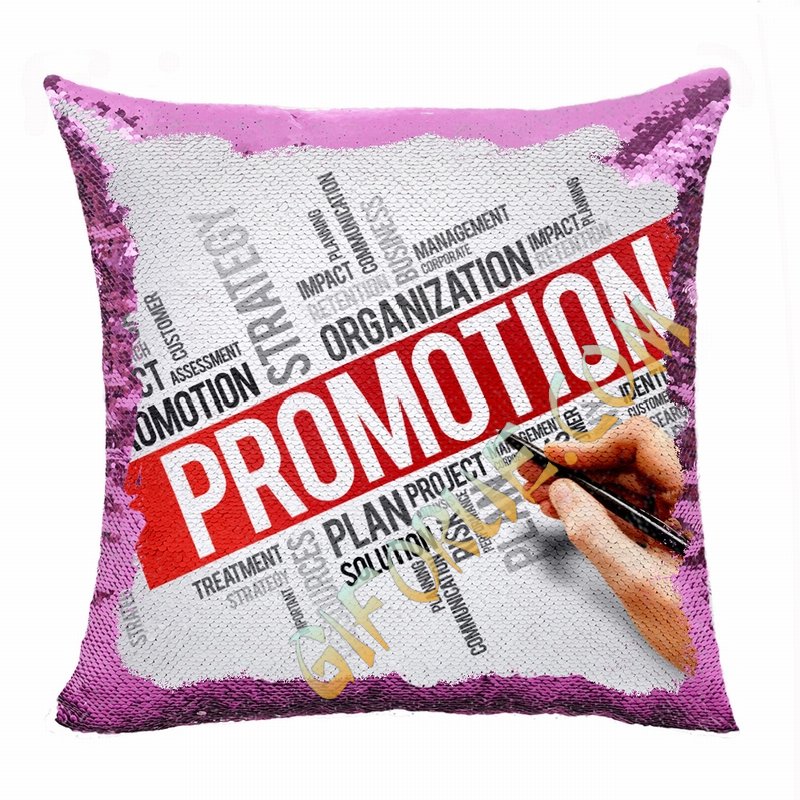 Promotional Company Gift Personalized Photo Sequin Cushion Cover - Click Image to Close