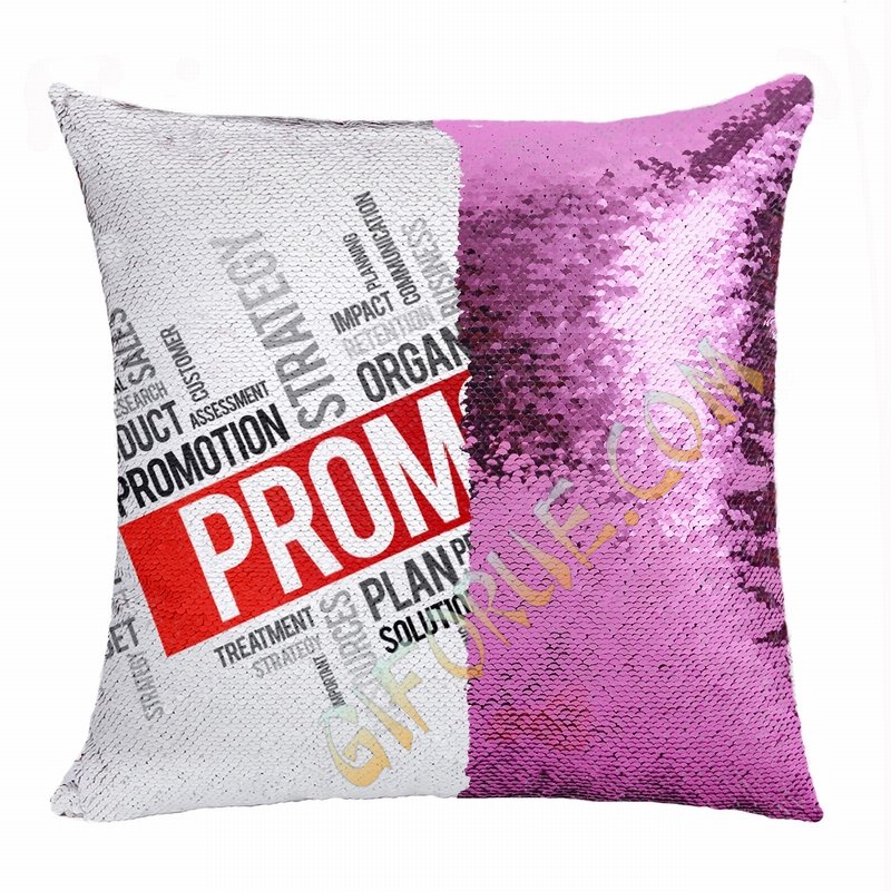 Promotional Company Gift Personalized Photo Sequin Cushion Cover - Click Image to Close