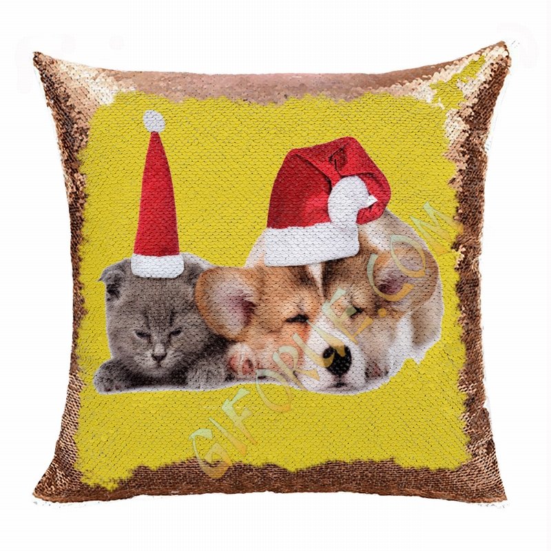 Christmas Cheap Custom Made Pet Photo Gift Magic Pillow - Click Image to Close