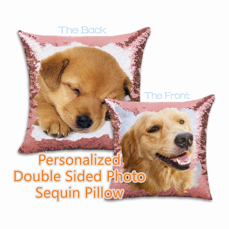 custom sequin flip pillow