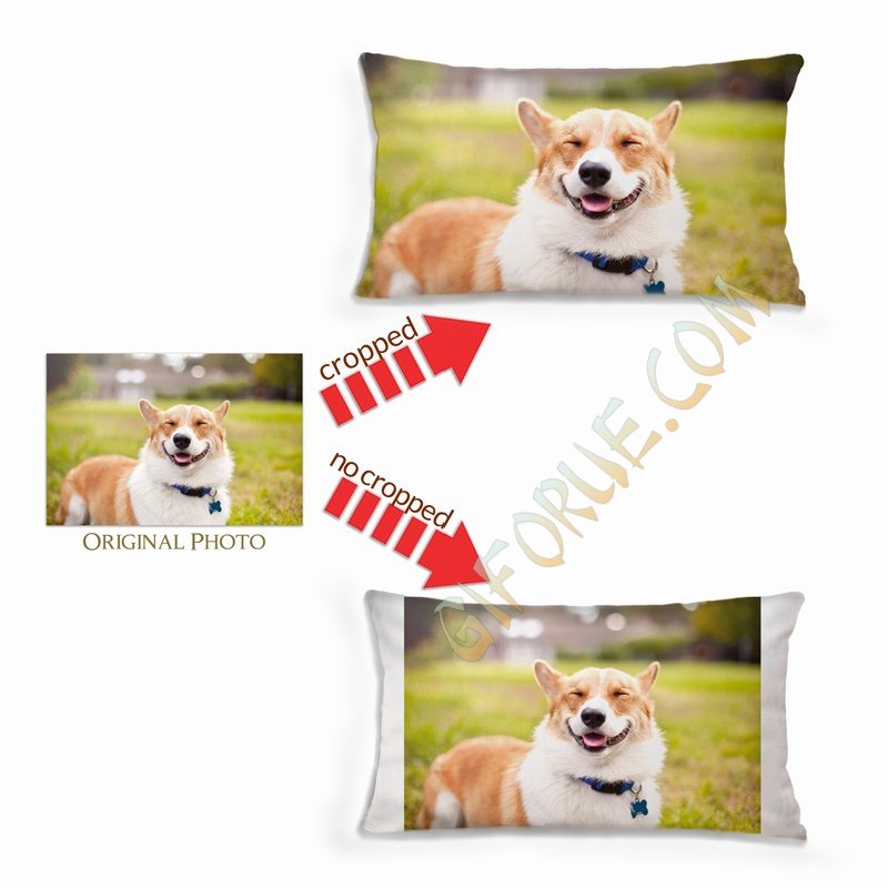 Brushed Cotton Oblong Pillow Personalized Image - Click Image to Close