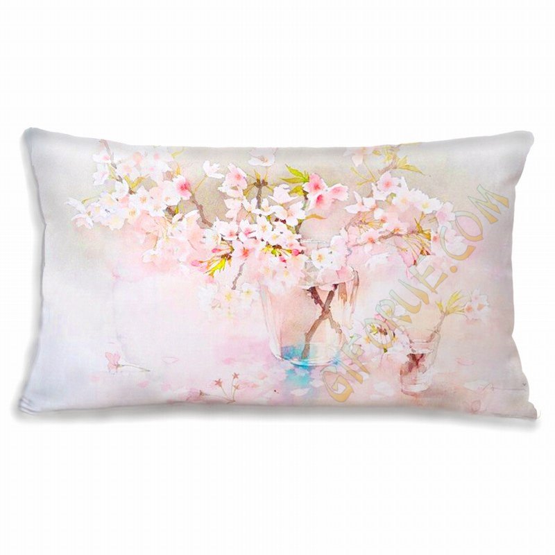 Custom Name Throw Pillow Oblong Non-Irritating Cotton - Click Image to Close