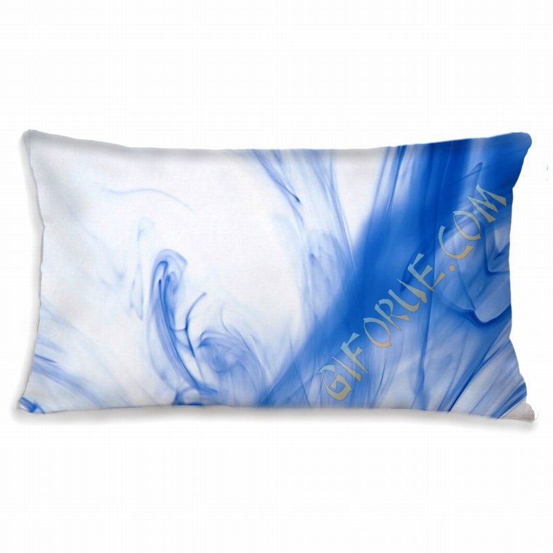 Custom Name Throw Pillow Oblong Non-Irritating Cotton - Click Image to Close
