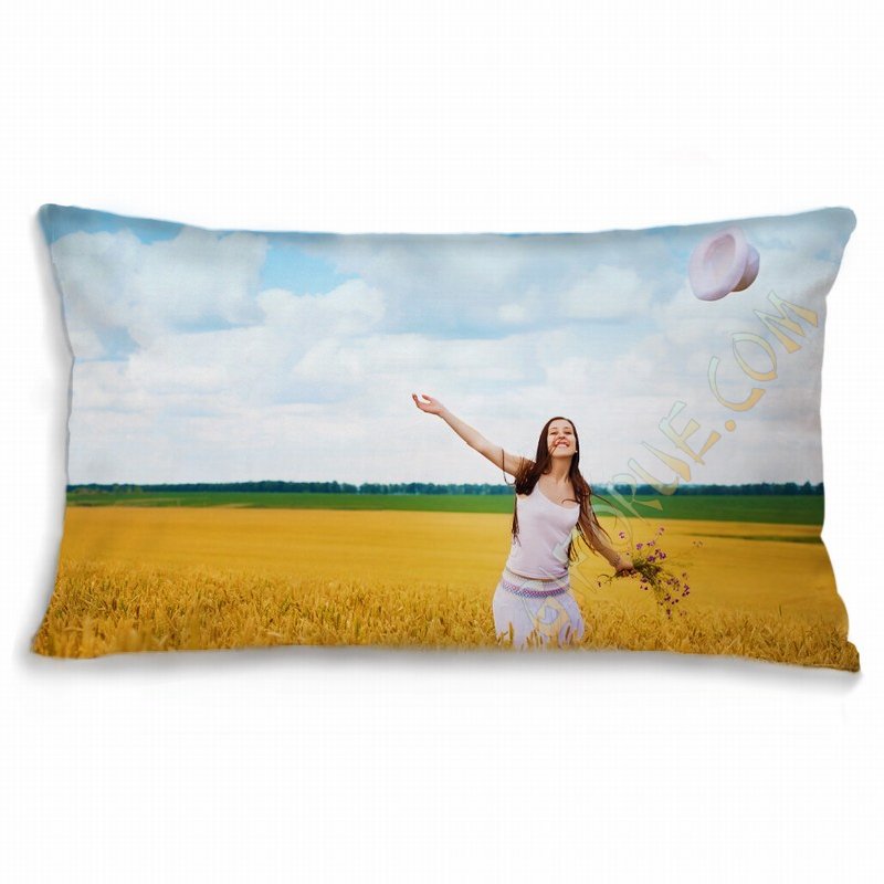 Custom Photo Oblong Euro Pillow Odorless Cotton - Click Image to Close