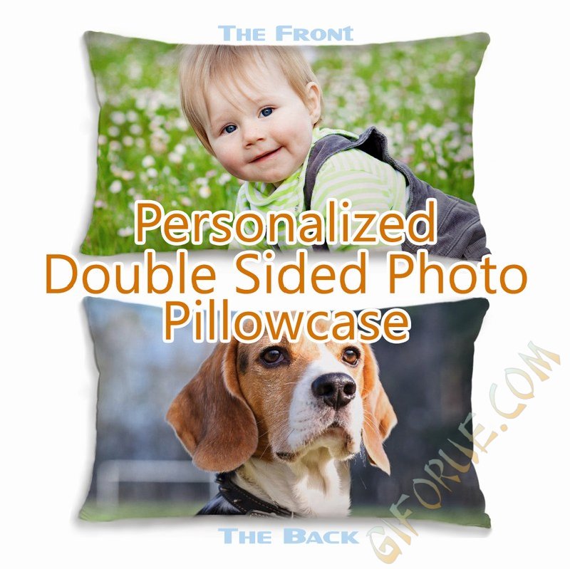 Personalized Sleeping Pillow Sham With Different Image On Each Side - Click Image to Close