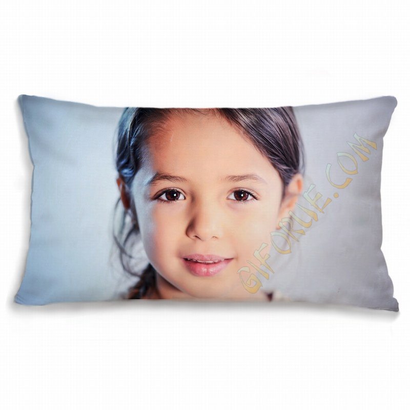 Rectangular Bed Pillow Personalized Picture Soft Cotton - Click Image to Close