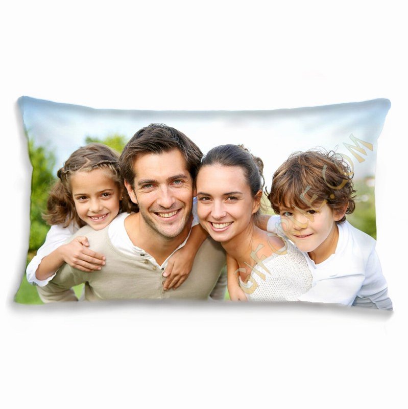 Soft Cotton Pillow Personalized Using Your Own Photo - Click Image to Close