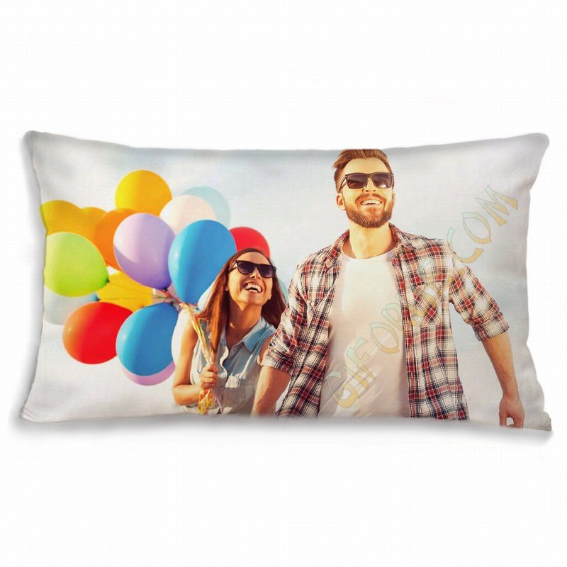 Soft Cotton Pillow Personalized Using Your Own Photo - Click Image to Close