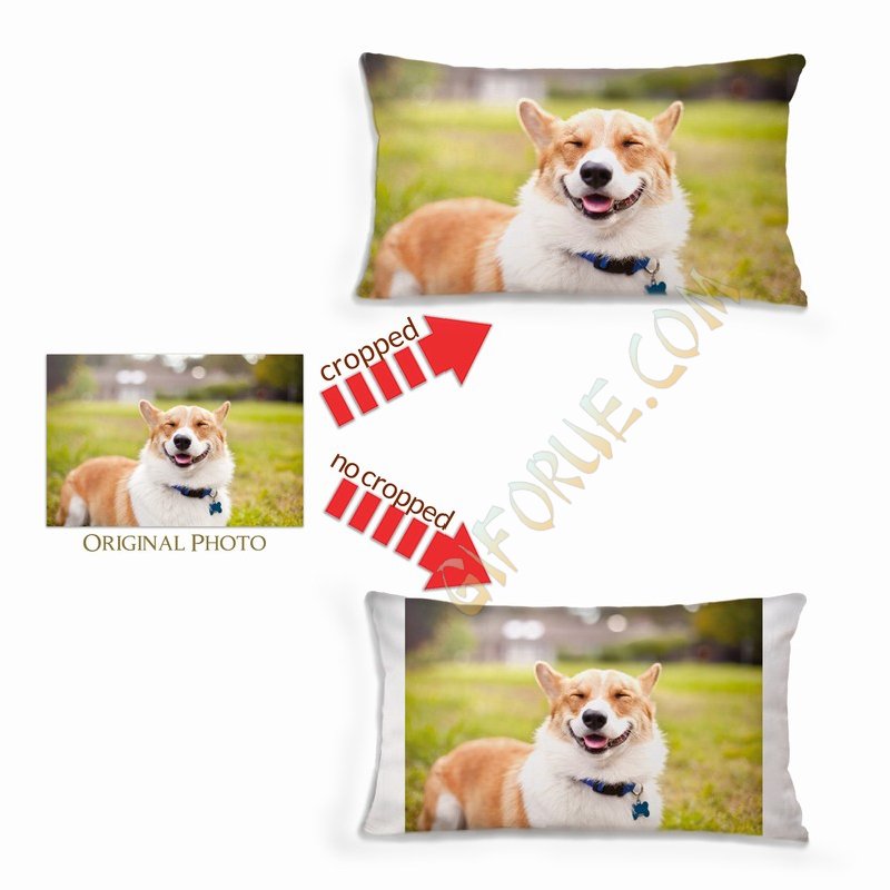 Soft Cotton Pillow Personalized Using Your Own Photo - Click Image to Close