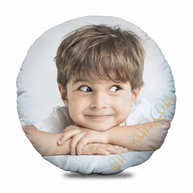Customized Round Cushion Cover Amazing Family Anniversary Gift - Click Image to Close