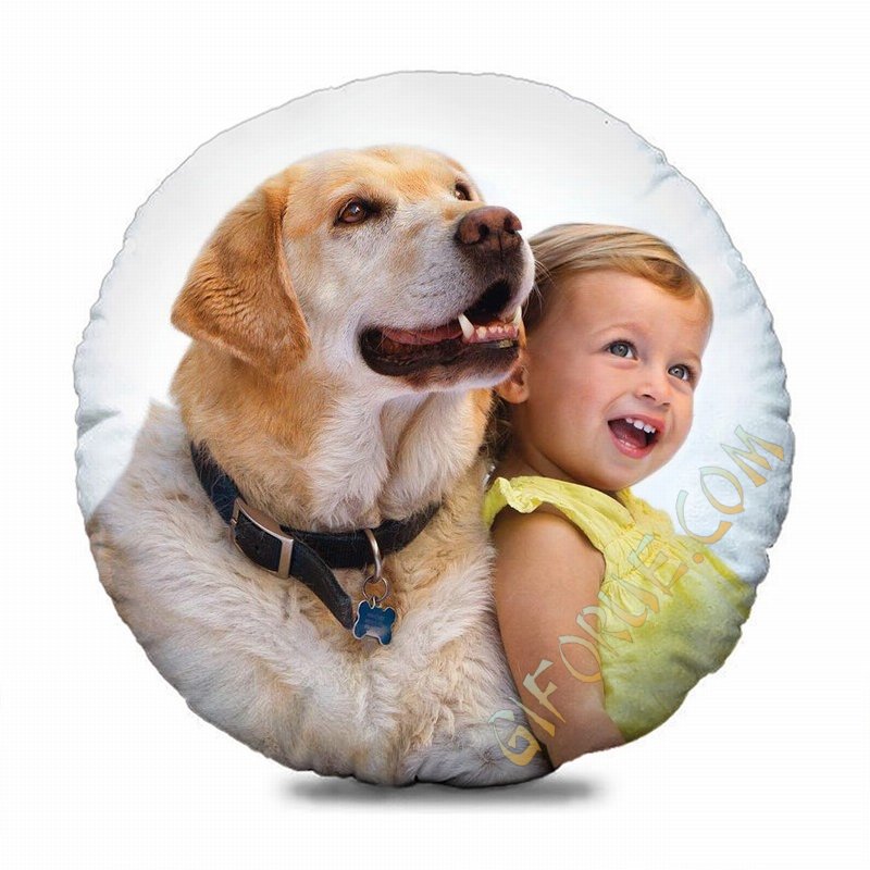 Unusual Christmas Gift Customizable Circle Floor Pillow - Click Image to Close