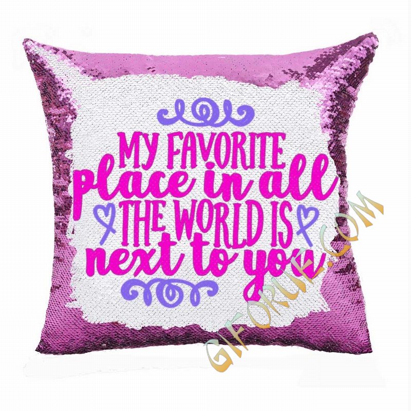 my sequin pillow