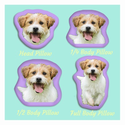 Custom Dog Body 3D Shaped Pillow Pop Gift