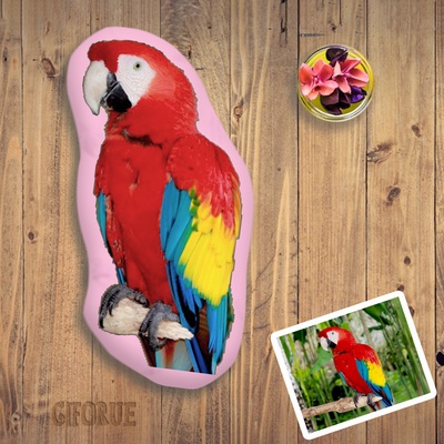 Custom Parrot Body 3D Pillow Memorial Gift