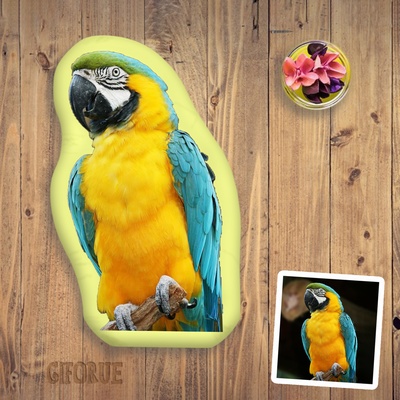 Custom Parrot Body 3D Pillow Memorial Gift