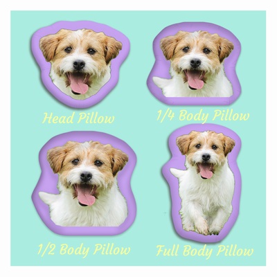 Personalized 3D Shaped Pillow Dog Photo Gift