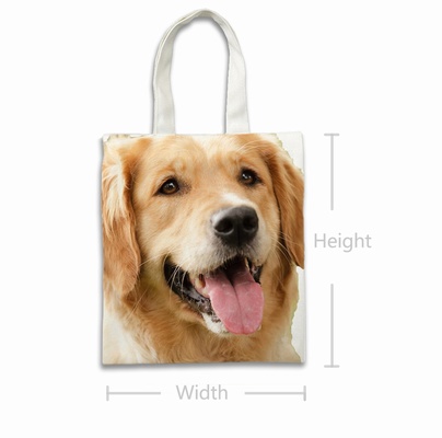 Double Sided Photo Canvas Tote Bags Custom Gift