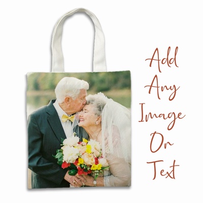 Customized Photo Canvas Bags Uncommon Anniversary Gift