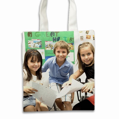 Handmade Picture Canvas Tote Vacation Bags Customized Gift