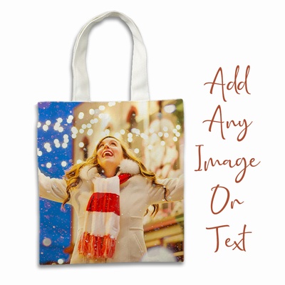 Shopping Bag Design Your Own Photo Special Christmas Gift