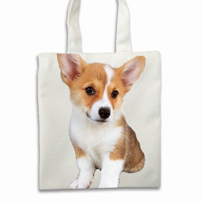 Unique Picture Cotton Tote Bags Custom Art Gift Shoulder Bag