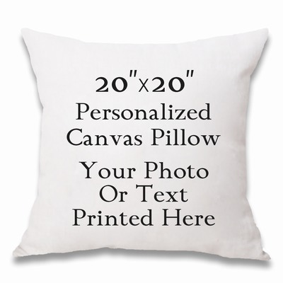 Custom-Made Diy Cotton Pillow Covers With Photo Top Gift 20x20 In