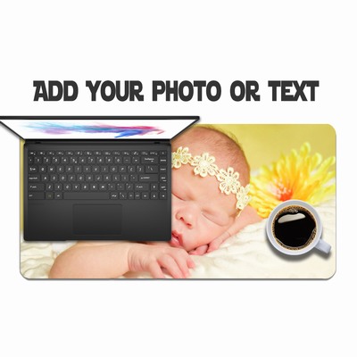 Custom Desk Pad Add Your Own Picture Collage Decor Cool Gift