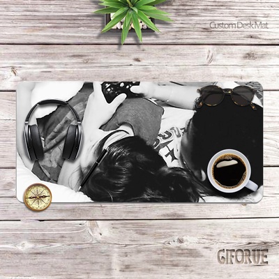 Custom Girlfriend Photo Non-Slip Desk Mat Fashion Gift