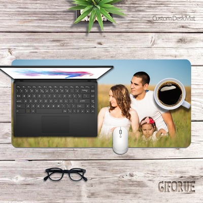 Perfect Family Photo Gift Add Your Own Photo Laptop Leather Pad