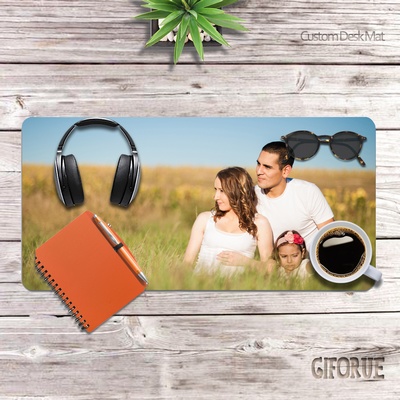 Perfect Family Photo Gift Add Your Own Photo Laptop Leather Pad