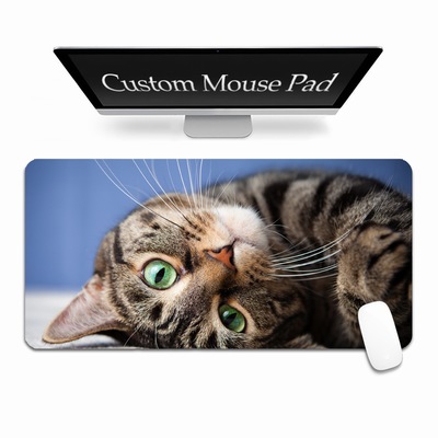 Custom Image Mouse Mat Home Decoration Clever Cat Photo Gift