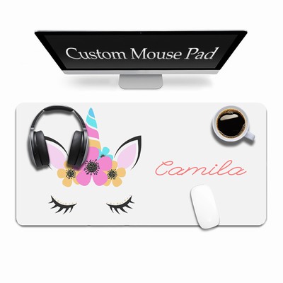 Custom Unicorn Name Mouse Pad Decoration Table Attractive Gift